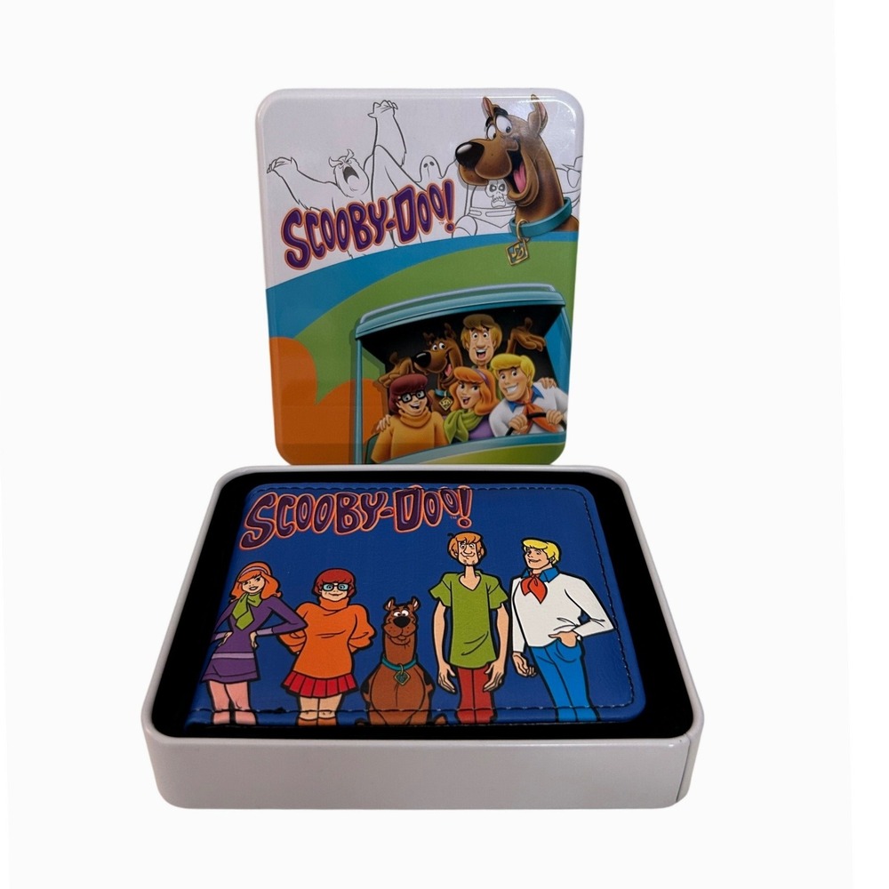 Buckle-Down Blue Scooby-Doo Mystery Machine Bifold Wallet in Tin New!